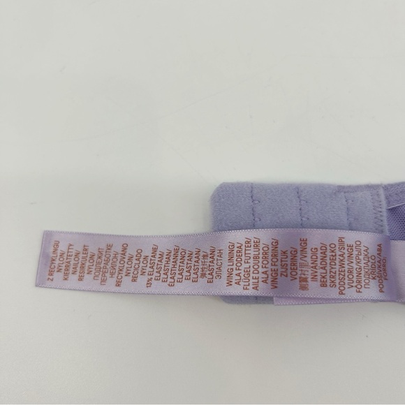 NWT Savage x Fenty Lavender Purple Lace Overlay Underwire Unlined Bra Size 38C - Picture 13 of 14